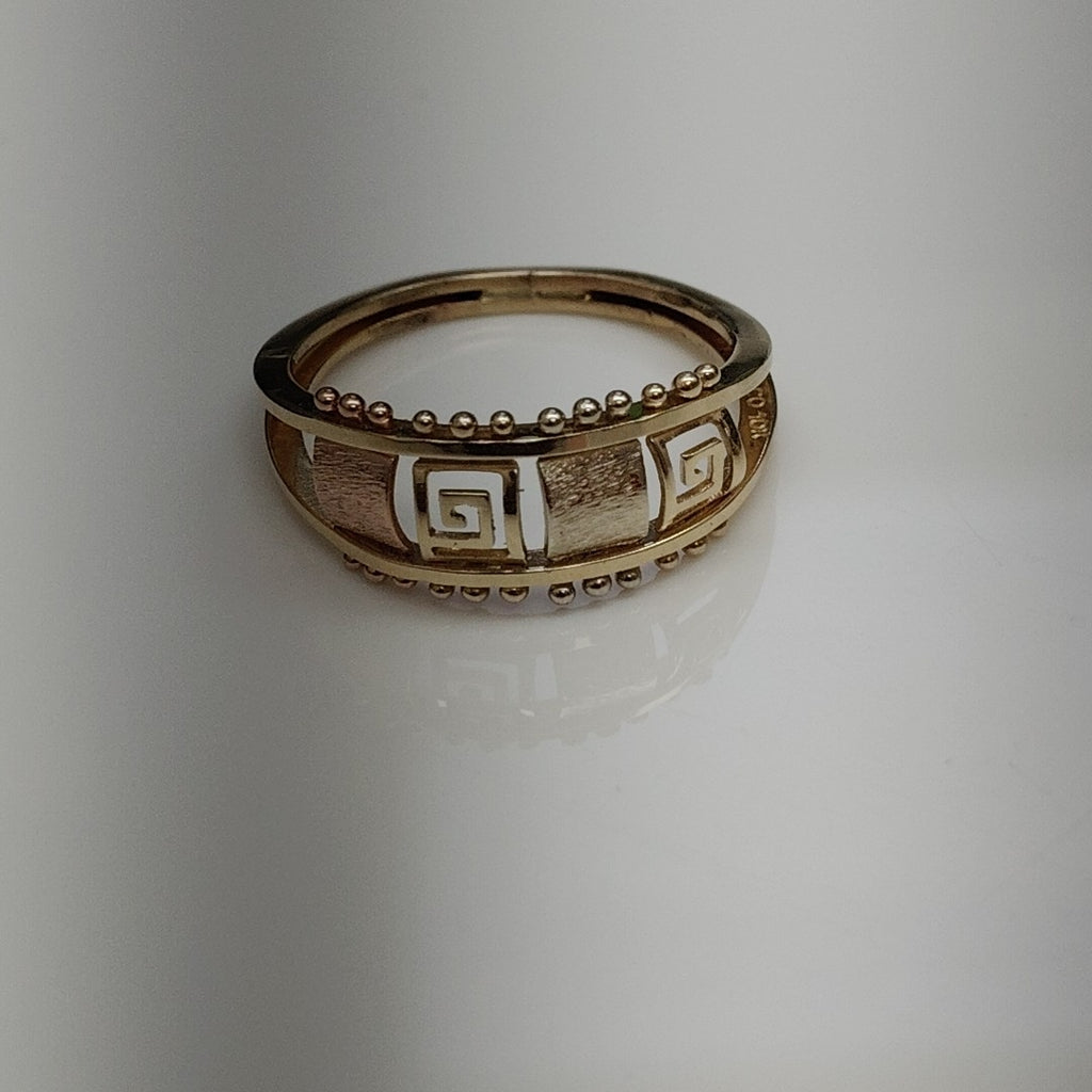 ANILLO ORO COMBINADO 14 K 1.7 GRMS (SEMINUEVO)