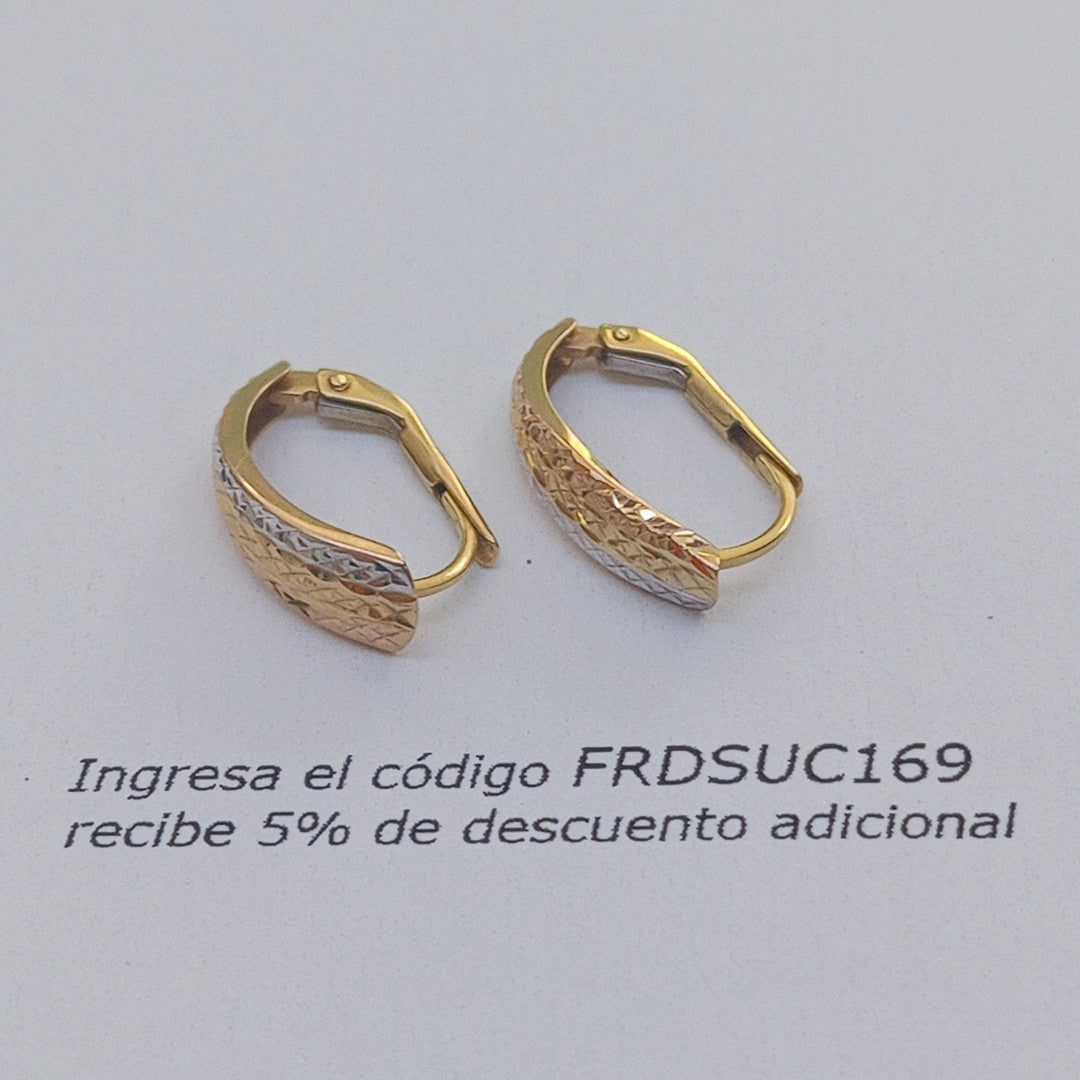 ARETES PAR ORO 14 K 1,50 GRMS (SEMINUEVO)