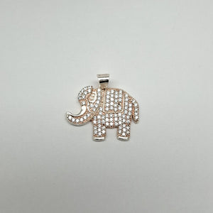 DIJE ELEFANTE C/CIRCONIAS PLATA .925 5.4 GR (NUEVO)