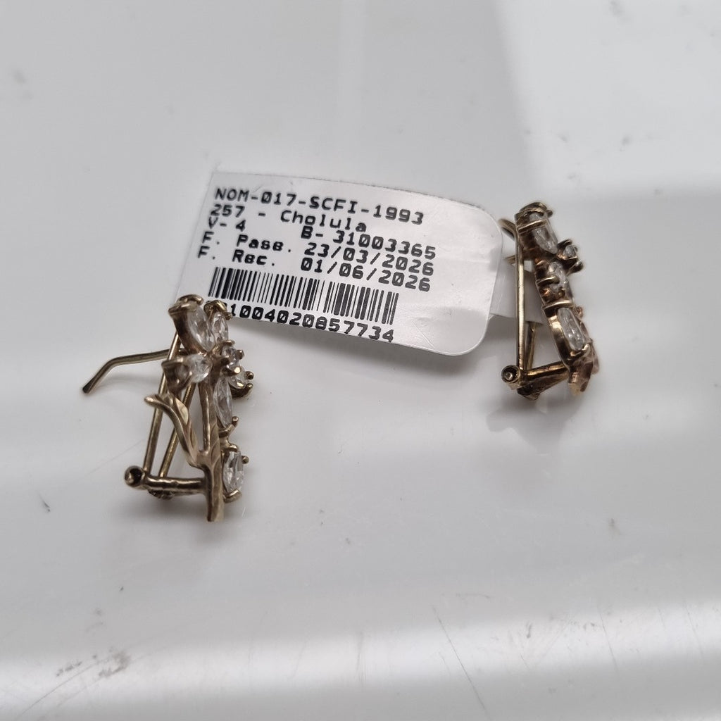 ARETES PAR ORO 10 K 3.8 GRMS (SEMINUEVO)