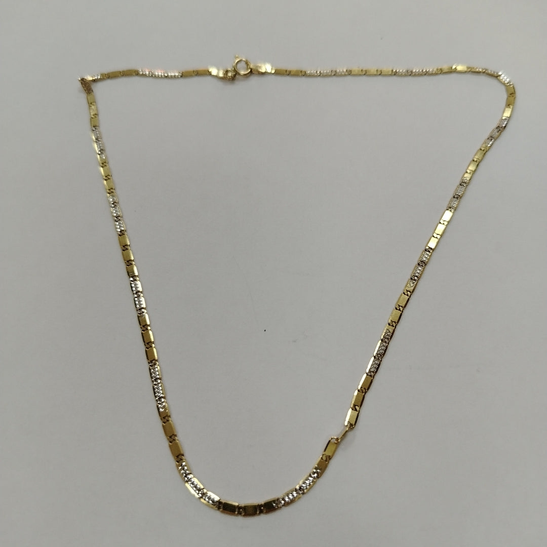 CADENA ORO, RODIADO 10 K 5.4 GRMS (SEMINUEVO)