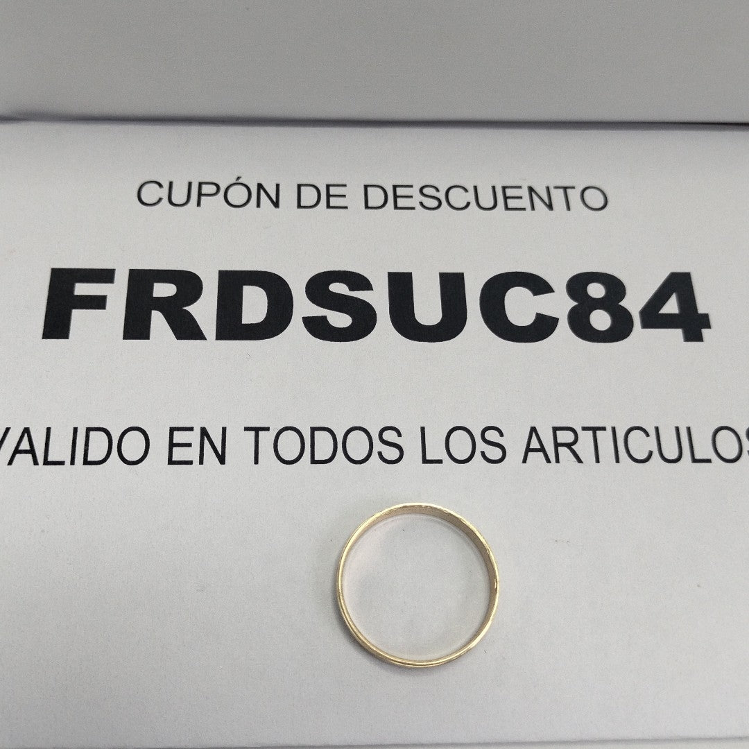 ARGOLLA ORO 10 K 1.4 GRMS (SEMINUEVO)