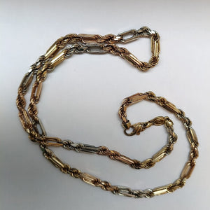 CADENA ORO COMBINADO 10 K 46.8 GRMS (SEMINUEVO)