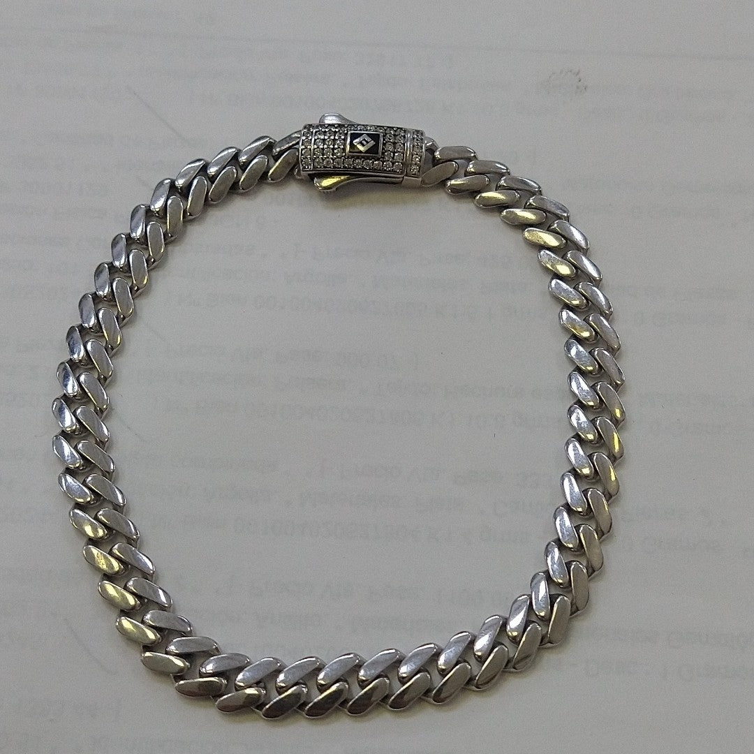 PULSERA ORO BLANCO 14 K 10.3 GRMS (SEMINUEVO)