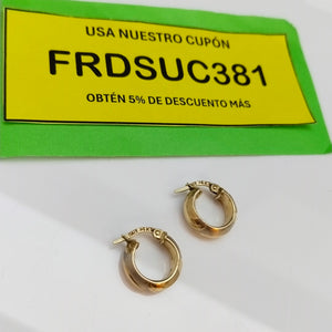 ARRACADAS PAR ORO 14 K 2,10 GRMS (SEMINUEVO)