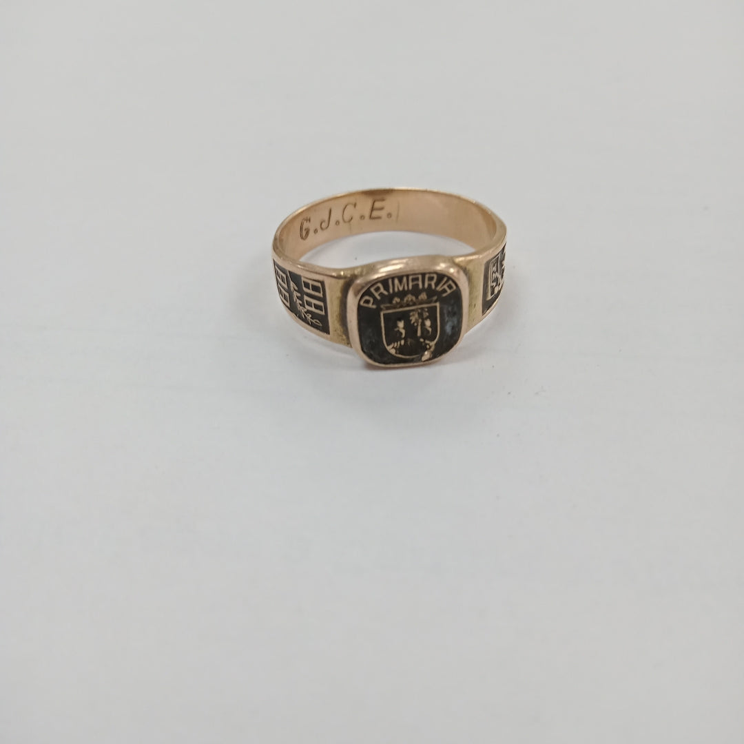ANILLO DE GRADUACIÓN ORO 10 K 2,70 GRMS (SEMINUEVO)