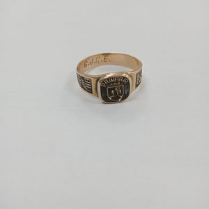 ANILLO DE GRADUACIÓN ORO 10 K 2,70 GRMS (SEMINUEVO)