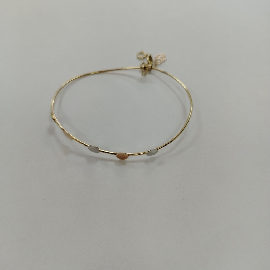 PULSERA RIGIDA ORO, ORO COMBINADO 10 K 2.4 GRMS (SEMINUEVO)
