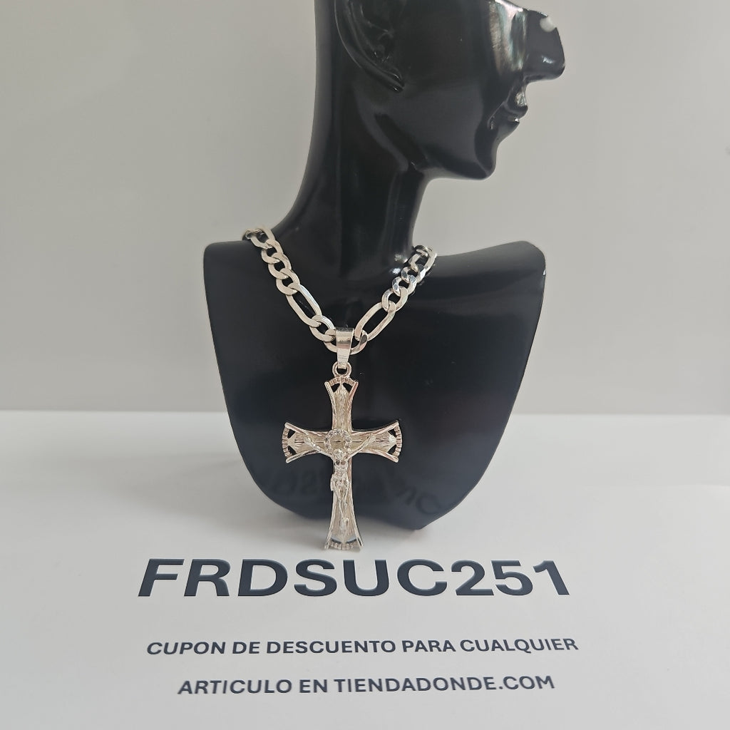 CADENA,CRUZ PLATA 26,50 GRMS (SEMINUEVO)
