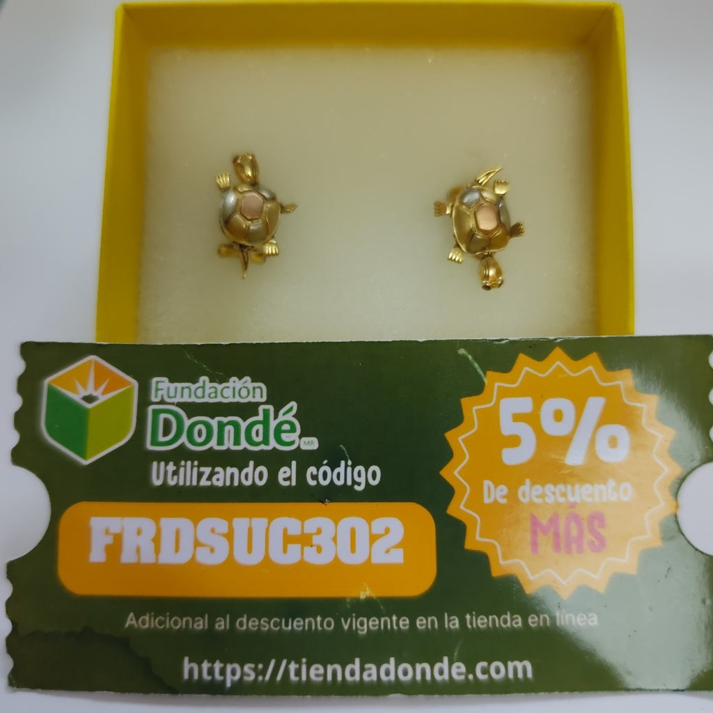 ARETES PAR ORO 14 K 5.3 GRMS (SEMINUEVO)