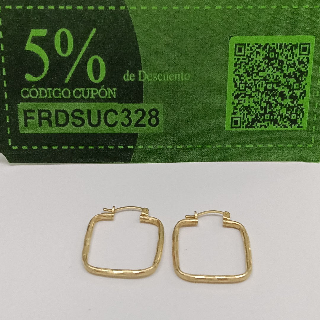 ARRACADAS PAR ORO 14 K 2,60 GRMS (SEMINUEVO)