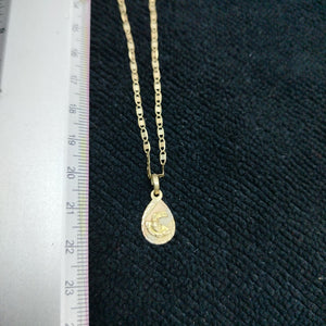 CADENA, MEDALLA RELIGIOSA ORO, ORO COMBINADO 10 K 3 GRMS (SEMINUEVO)