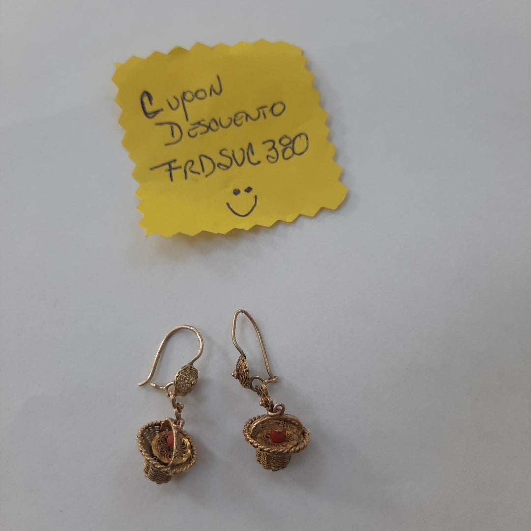 ARETES PAR ORO 8 K 3.3 GRMS (SEMINUEVO)