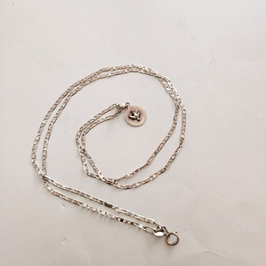 CADENA, MEDALLA RELIGIOSA ORO 10 K 2.2 GRMS (SEMINUEVO)