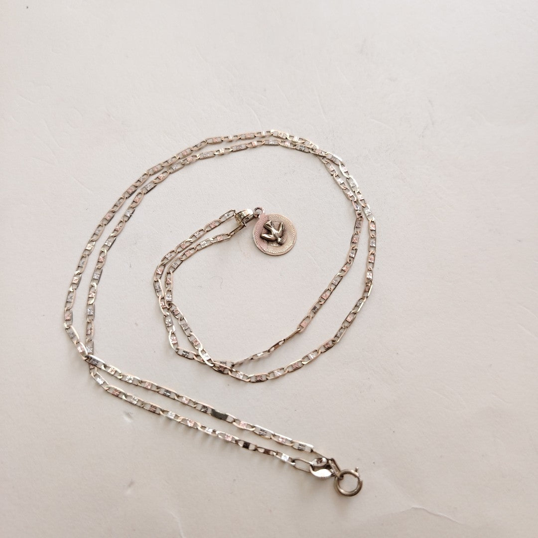 CADENA, MEDALLA RELIGIOSA ORO 10 K 2.2 GRMS (SEMINUEVO)