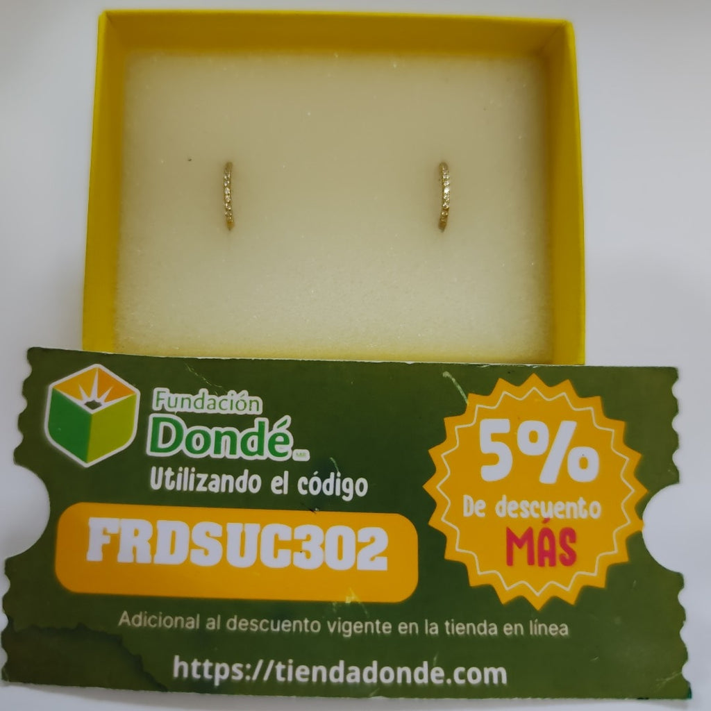 ARRACADAS PAR ORO 10 K 1.1 GRMS (SEMINUEVO)