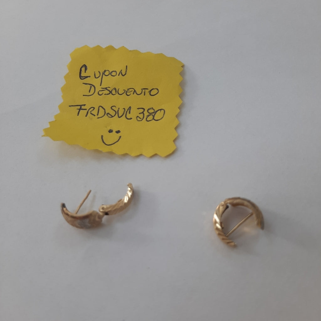 ARRACADAS PAR ORO 14 K 2.6 GRMS (SEMINUEVO)