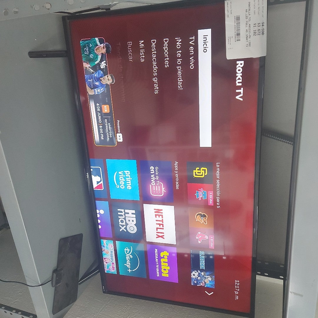 PANTALLA TCL 40S331-MX (2022) 40" LED FULL HD (SEMINUEVO)