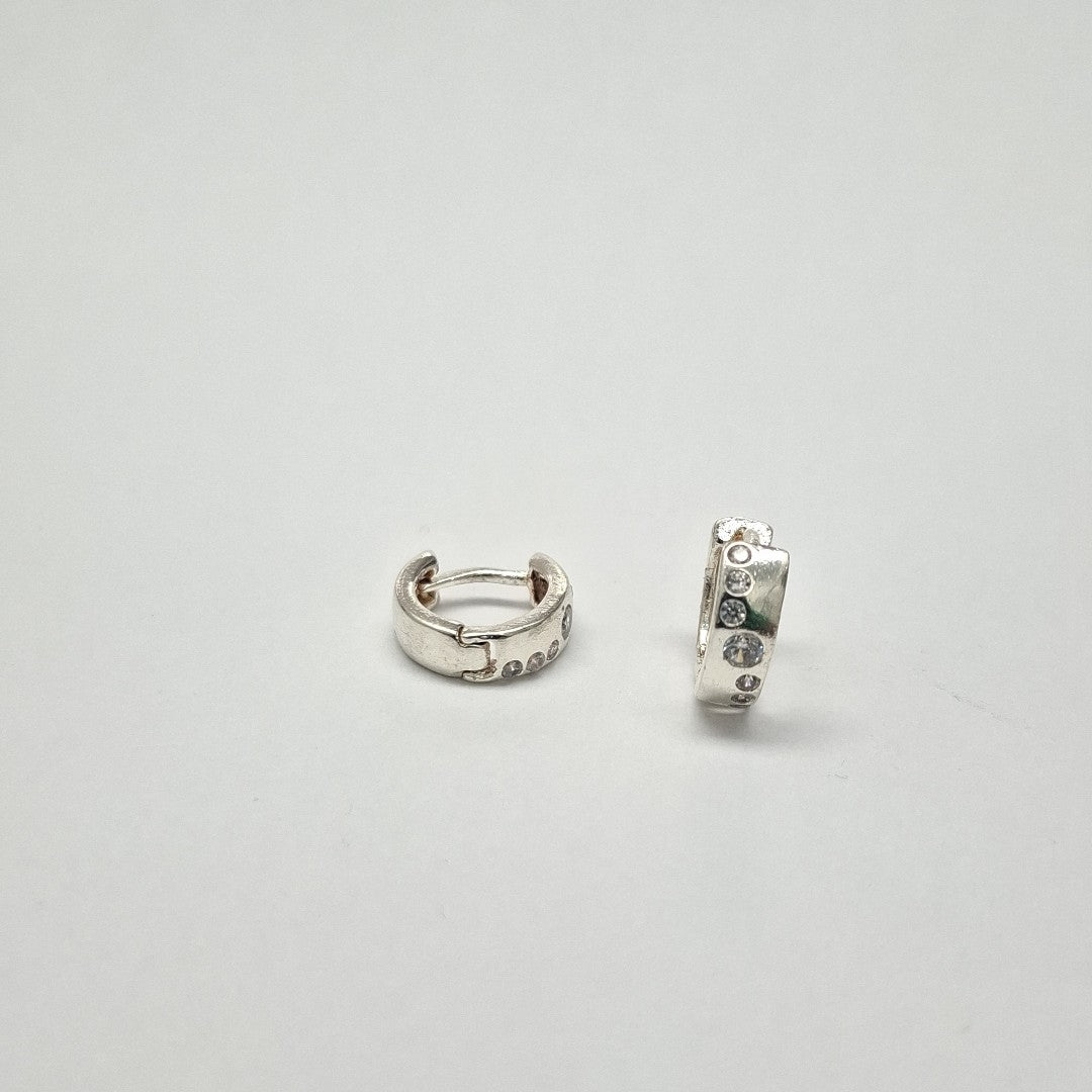 ARRACADAS C/CIRCONIAS PLATA .925 2.5 GR (NUEVO)