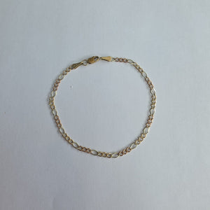 PULSERA ORO COMBINADO 10 K 2.1 GRMS (SEMINUEVO)