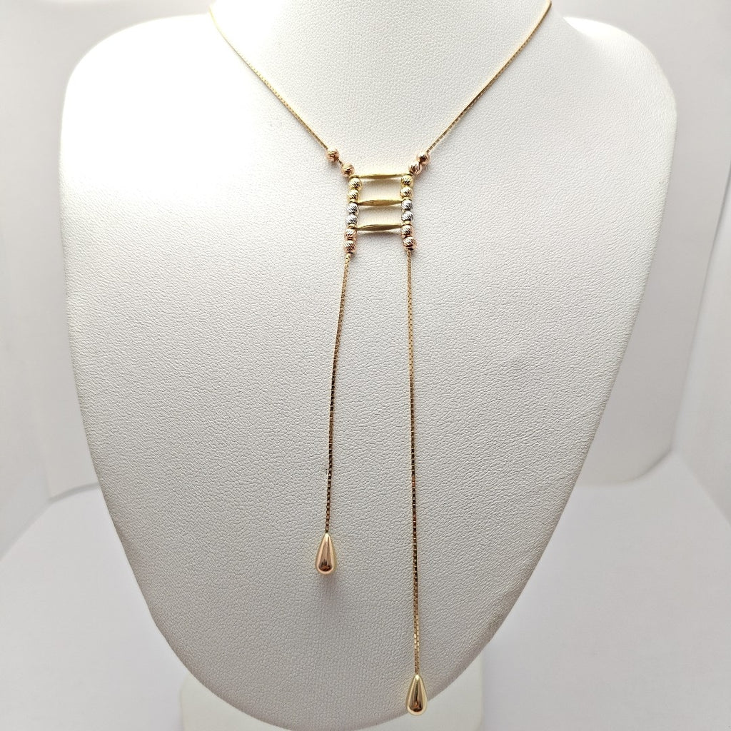GARGANTILLA ORO COMBINADO 14 K 4.6 GRMS (SEMINUEVO)