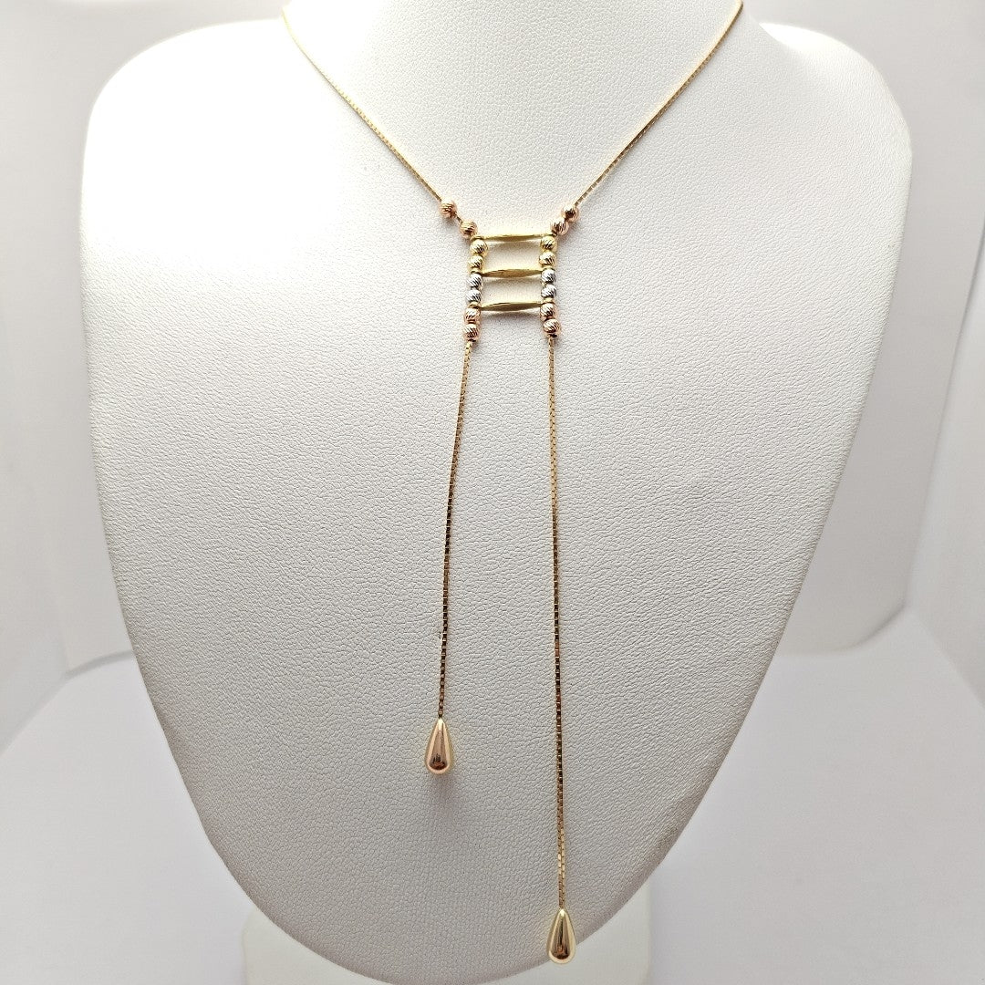 GARGANTILLA ORO COMBINADO 14 K 4.6 GRMS (SEMINUEVO)