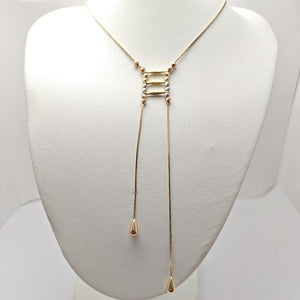 GARGANTILLA ORO COMBINADO 14 K 4.6 GRMS (SEMINUEVO)