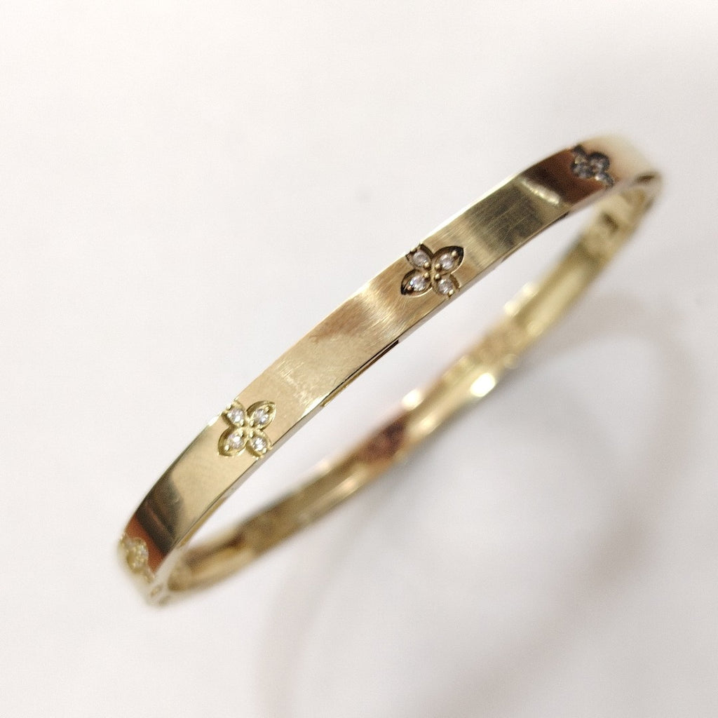 PULSERA, PULSERA RIGIDA ORO 10 K 7.8 GRMS (SEMINUEVO)