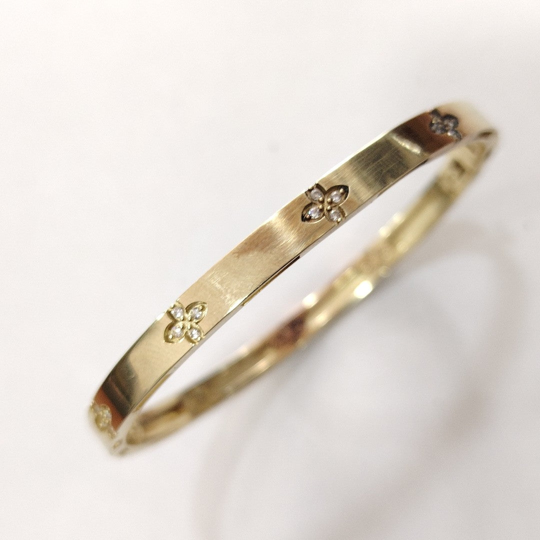 PULSERA, PULSERA RIGIDA ORO 10 K 7.8 GRMS (SEMINUEVO)