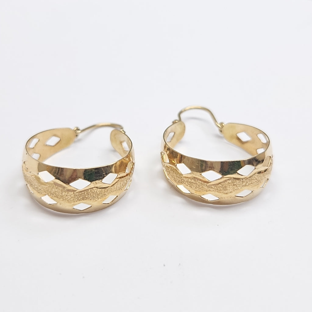 ARETES PAR ORO 14 K 3.7 GRMS (SEMINUEVO)