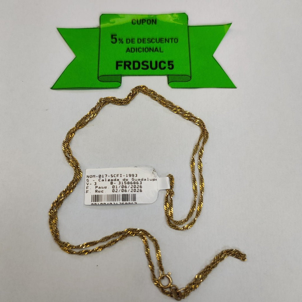 CADENA ORO 10 K 3.1 GRMS (SEMINUEVO)