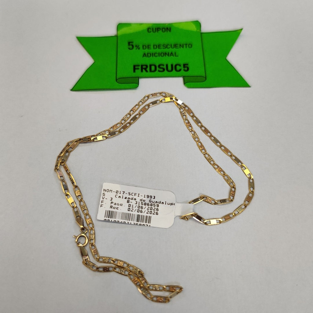 CADENA ORO 14 K 4.3 GRMS (SEMINUEVO)