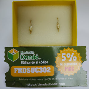 ARETES PAR ORO 10 K 1.1 GRMS (SEMINUEVO)
