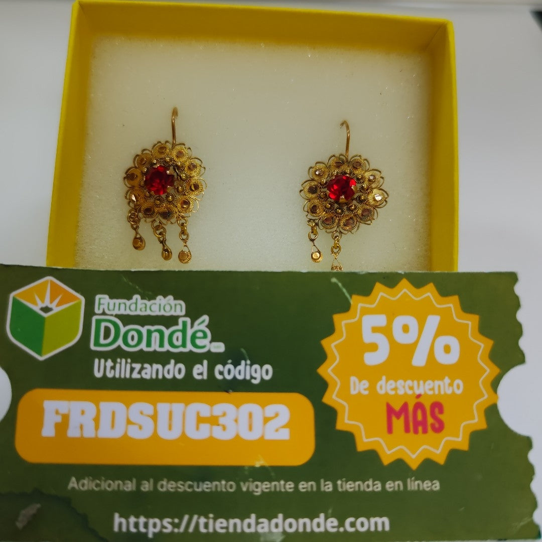 ARETES PAR ORO 10 K 4,70 GRMS (SEMINUEVO)