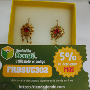 ARETES PAR ORO 10 K 4,70 GRMS (SEMINUEVO)