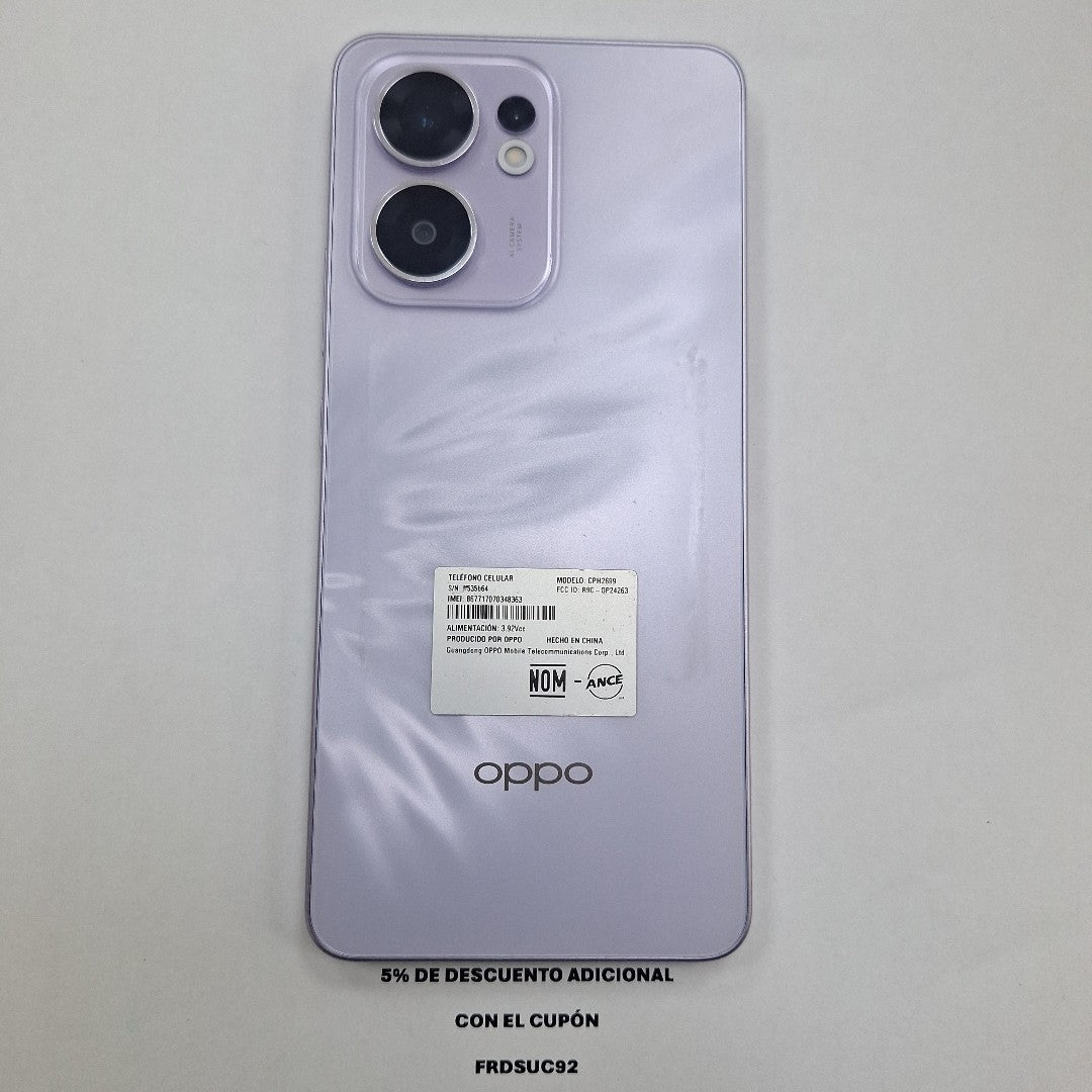 CELULAR OPPO RENO 13F 5G CPH2699 (2025) 256 GB 12 GB RAM (SEMINUEVO)