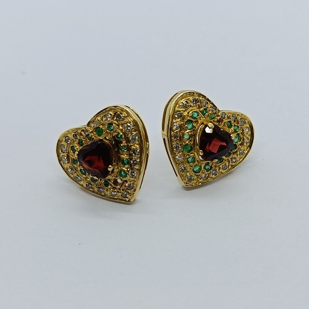 BROQUELES PAR ORO 14 K 7,20 GRMS (SEMINUEVO)