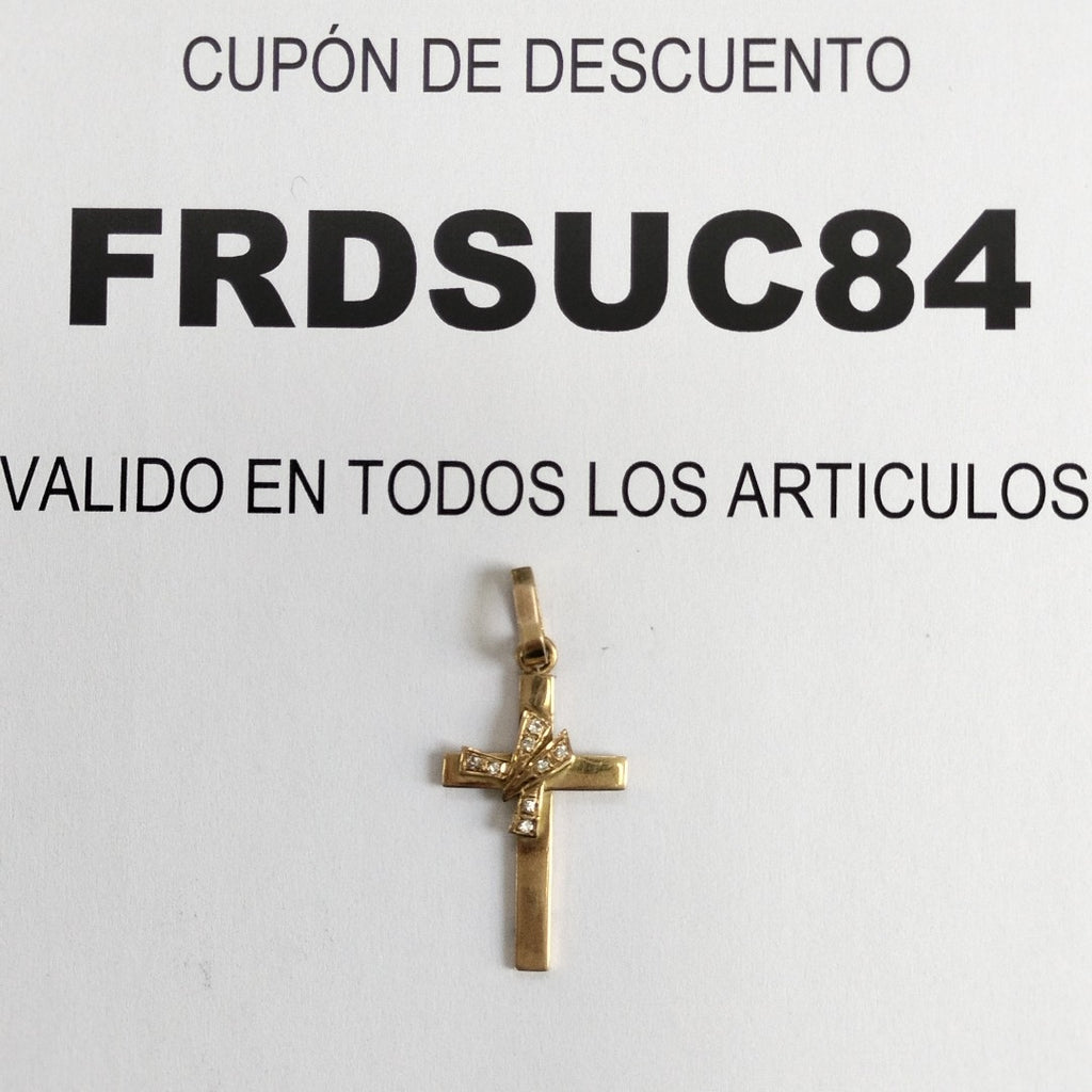 CRUZ, DIJE ORO 14 K 3.9 GRMS (SEMINUEVO)