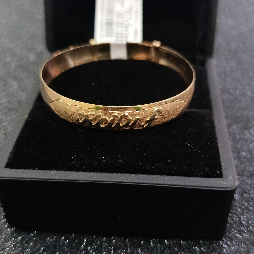 PULSERA RIGIDA ORO 10 K 3.9 GRMS (SEMINUEVO)