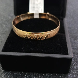 PULSERA RIGIDA ORO 10 K 3.9 GRMS (SEMINUEVO)