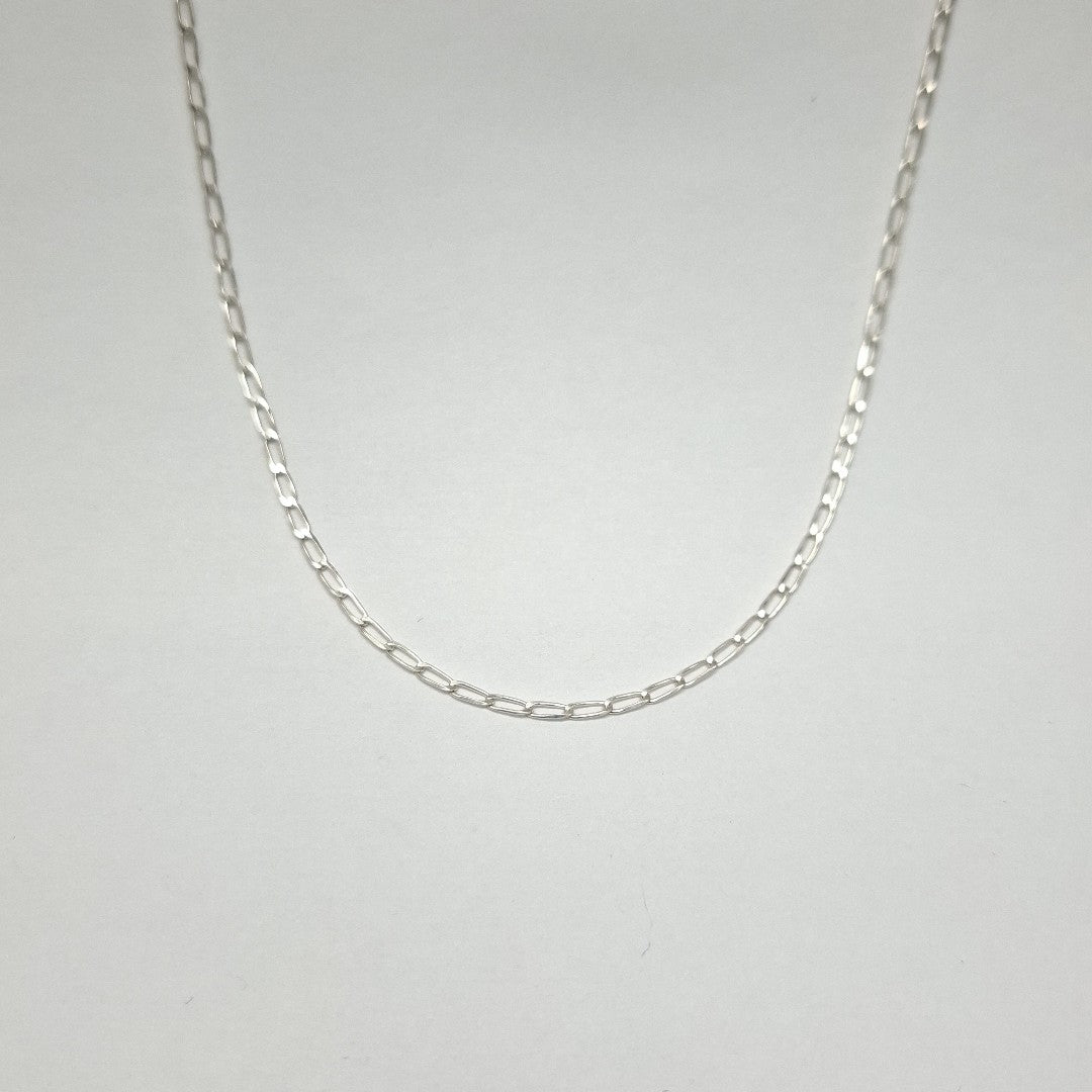 CADENA TEJIDO ESLABONES PLATA .925 60 CM 3 GR (NUEVO)