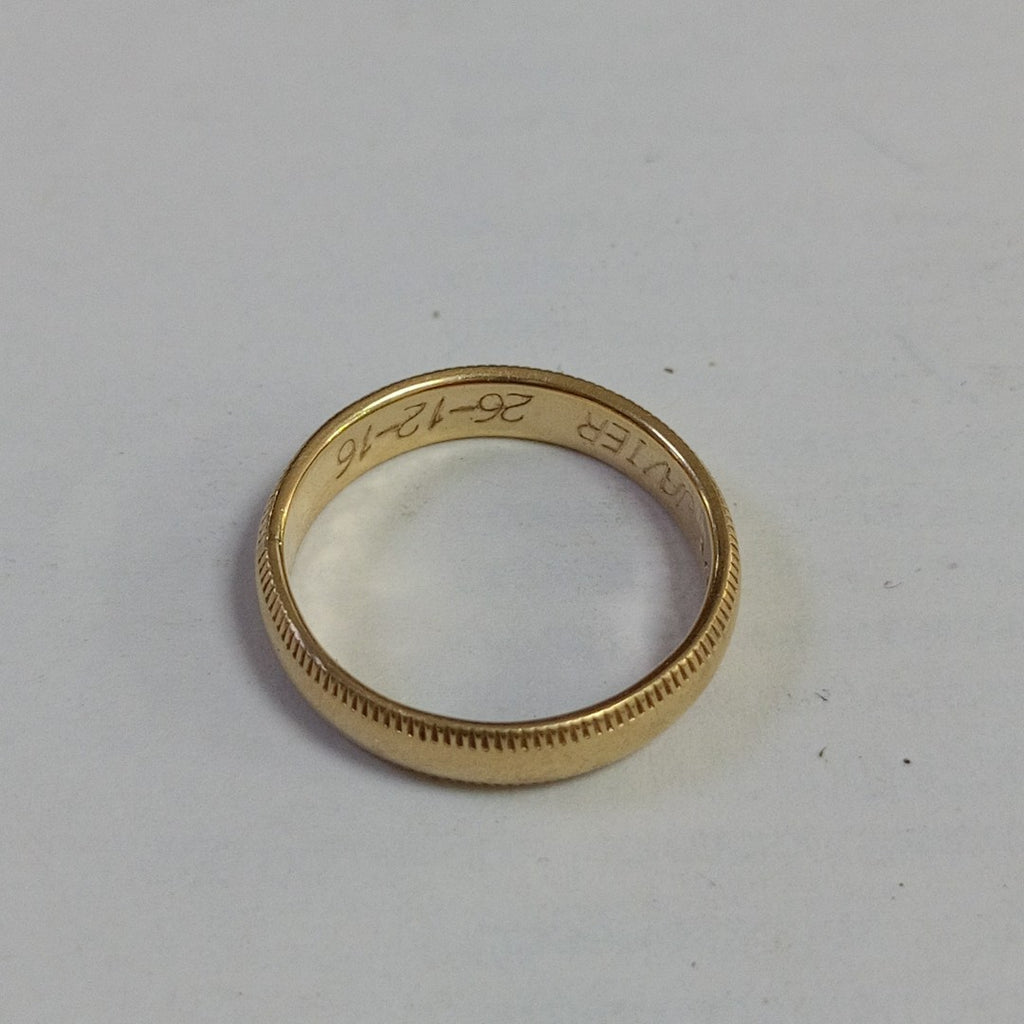 ARGOLLA ORO 14 K 3.4 GRMS (SEMINUEVO)