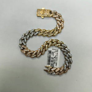 PULSERA ORO COMBINADO 10 K 21,50 GRMS (SEMINUEVO)