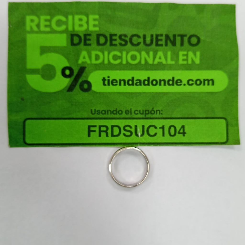 ARGOLLA ORO BLANCO 10 K 1.7 GRMS (SEMINUEVO)