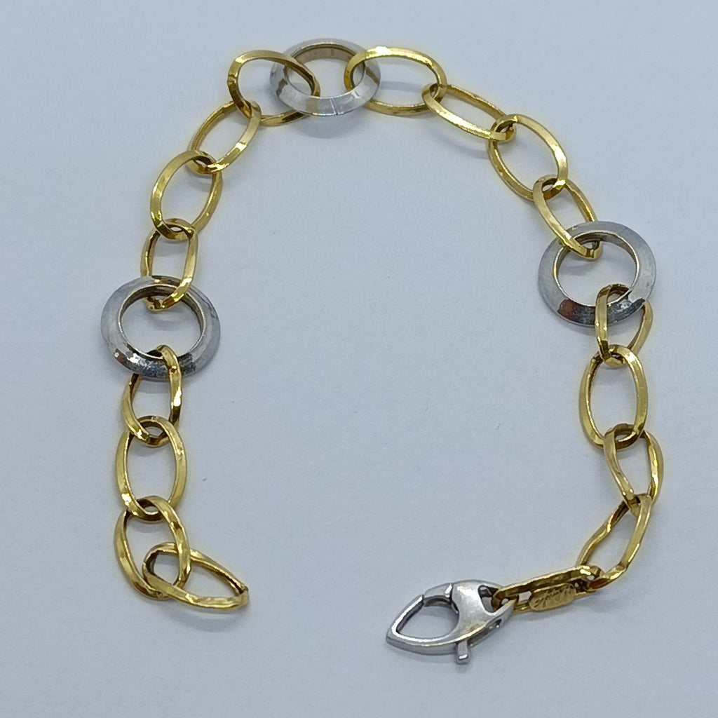PULSERA ORO,ORO BLANCO 18 K 4,20 GRMS (SEMINUEVO)