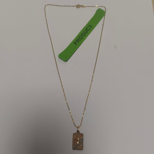 CADENA, MEDALLA RELIGIOSA ORO 14 K 3 GRMS (SEMINUEVO)