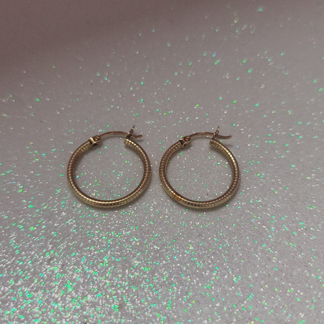 ARRACADAS PAR ORO 14 K 2,20 GRMS (SEMINUEVO)