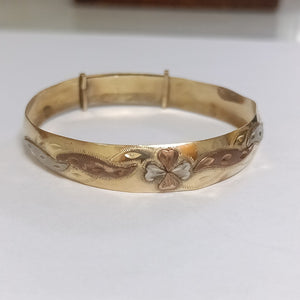 PULSERA RIGIDA ORO 14 K 9.3 GRMS (SEMINUEVO)