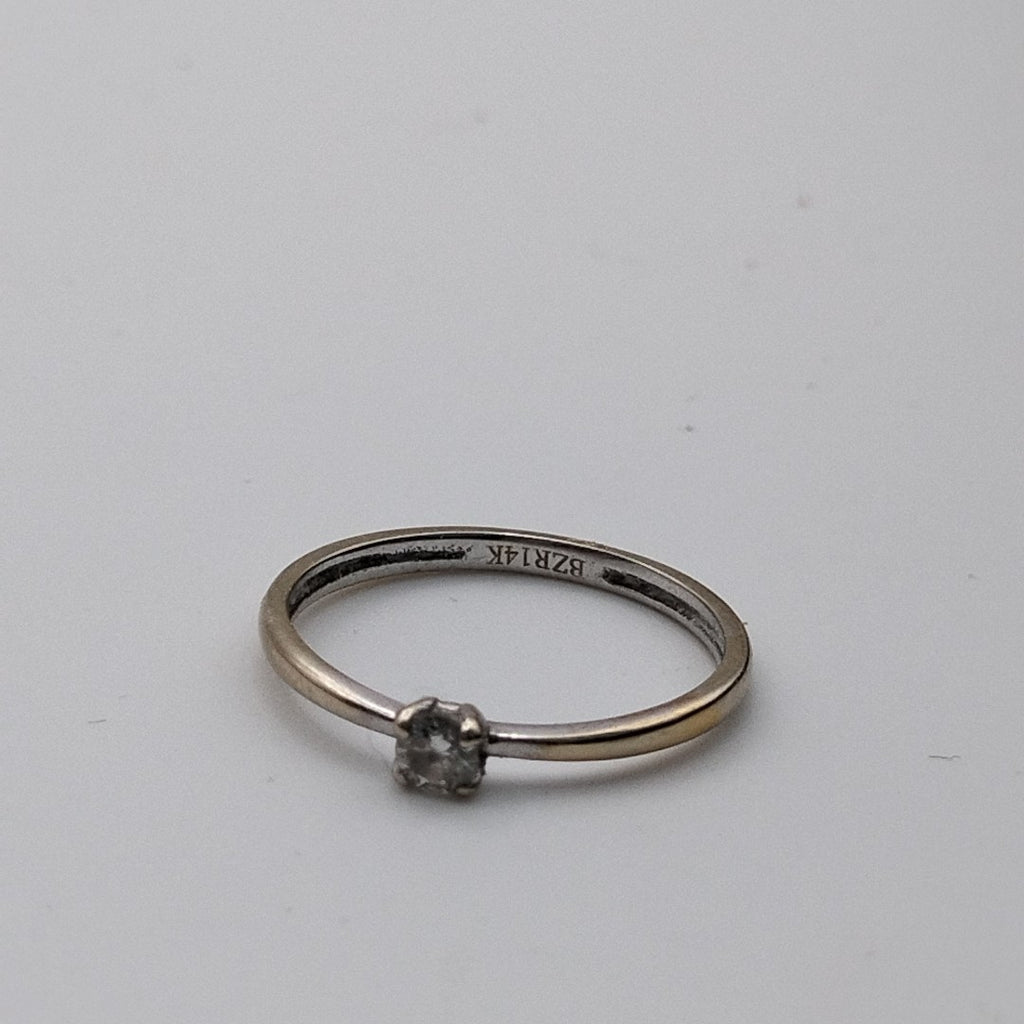 ANILLITO ORO BLANCO 14 K 1.2 GRMS (SEMINUEVO)