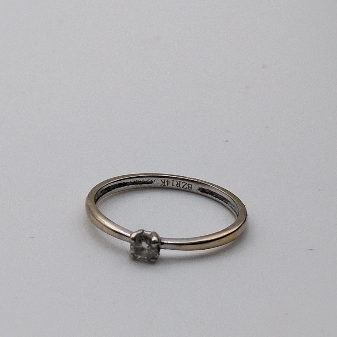 ANILLITO ORO BLANCO 14 K 1.2 GRMS (SEMINUEVO)